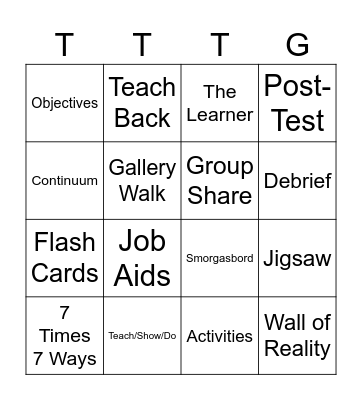 T3 BINGO Card