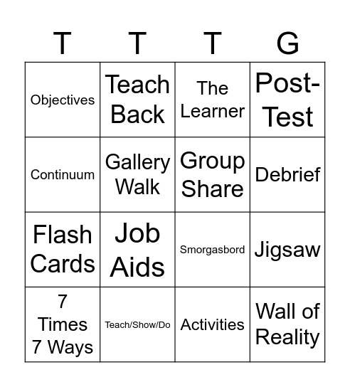 T3 BINGO Card
