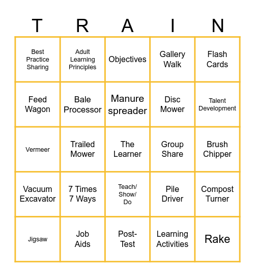 T3 BINGO Card