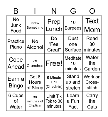 ABC PLEASE Bingo Card