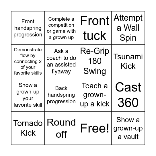 Green Ninja Bingo Card