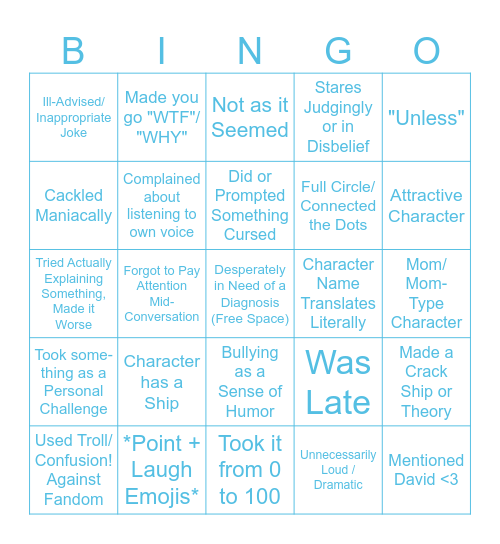 SeriesUntitled Bingo: Ero Edition Bingo Card