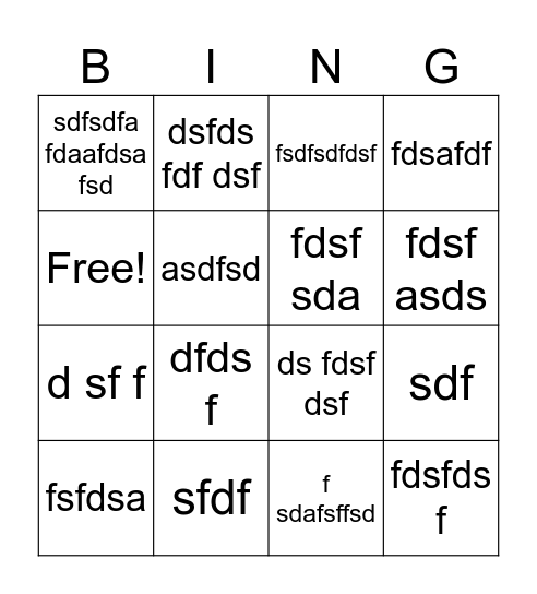 CSW 2025 Card #1 Bingo Card