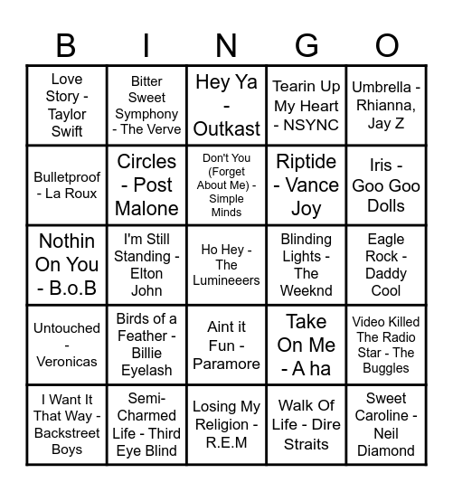 Mixed Bingo Card