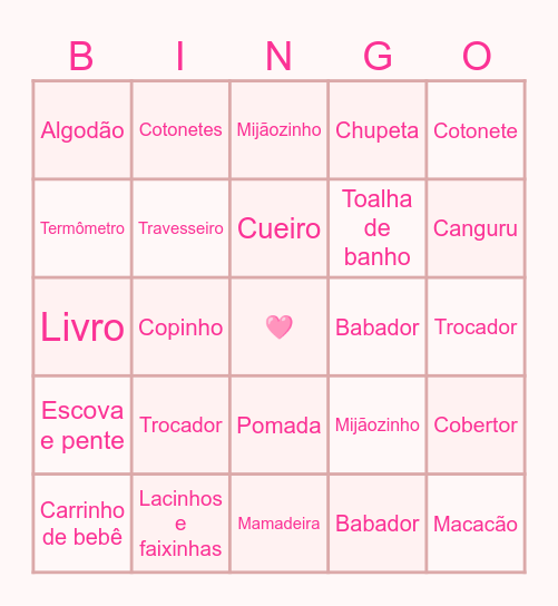 Chá  da Serena 🎀 Bingo Card