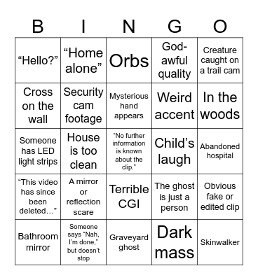 TEA Bingo Card