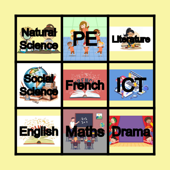 What’s great about your school? Bingo Card