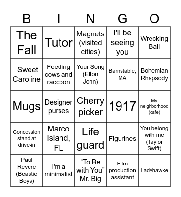 Who's that Jayhawk? Bingo Card