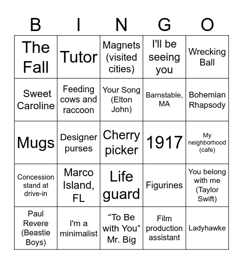 Who's that Jayhawk? Bingo Card