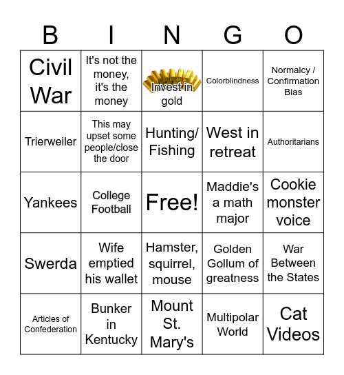 Devanny Bingo Card
