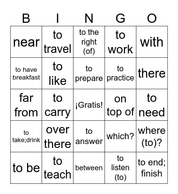 Bingo Card