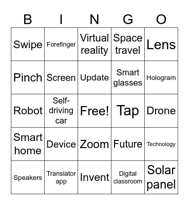 The Future Bingo Card
