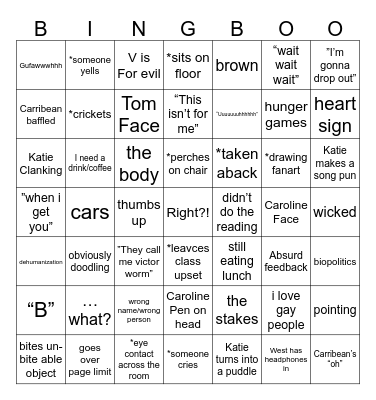 Thesis Workshop (yay!!!) Bingo Card