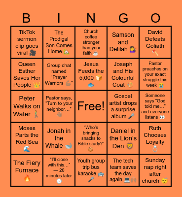 Bible and The Time Vol.2 Bingo Card