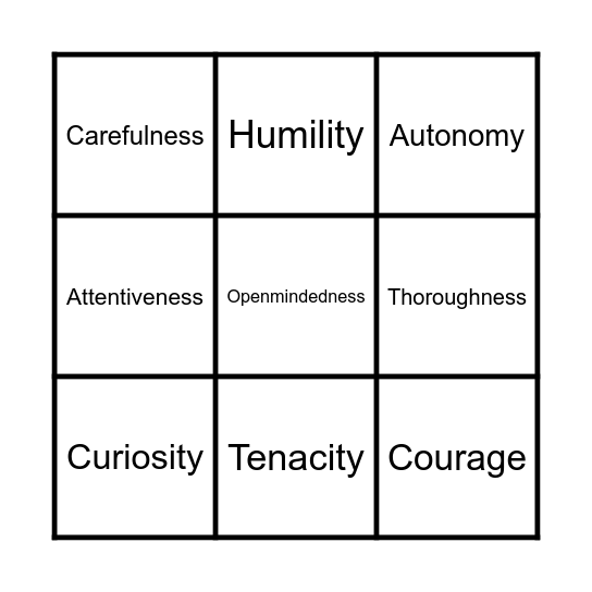 Future-focused mentoring Bingo Card