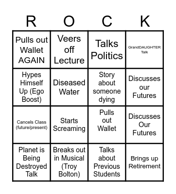 Science 102 Bingo Card