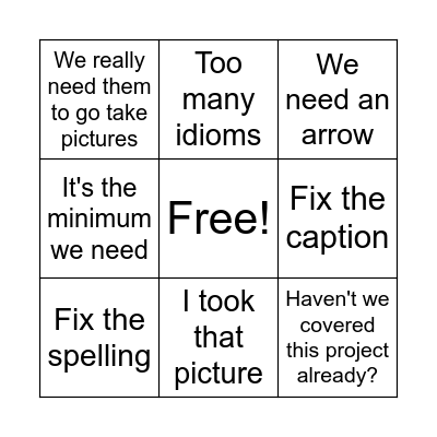 Weekly review Bingo Card