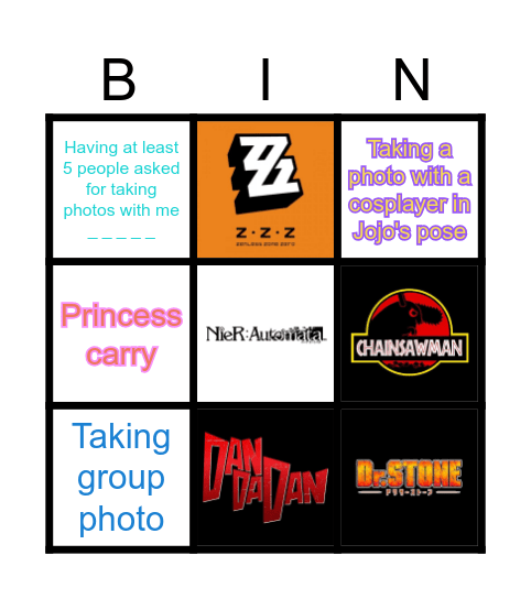 ☆TWIN CITIES CON.♪ Bingo Card