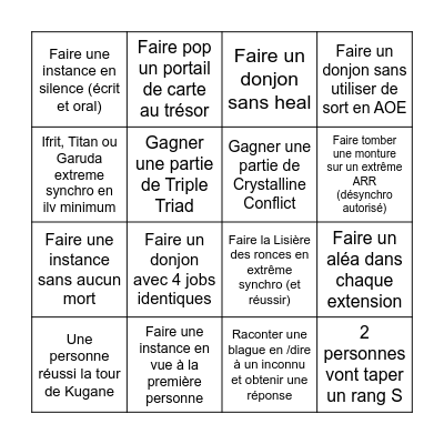 Lions vs Dragons : Bingo Suprême Bingo Card