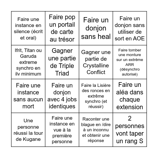 Lions vs Dragons : Bingo Suprême Bingo Card