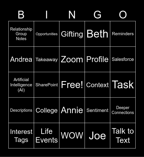 Bingo Card