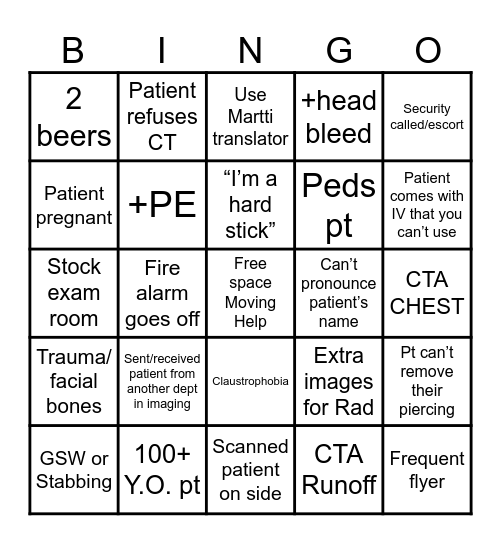 CT TECH WEEK BINGO Card