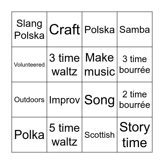 SKINT 2025 Bingo Card