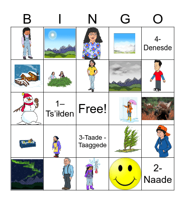 Ahtna Kenaege' Bingo Card