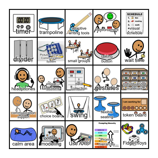 Board Walk Bingo Card