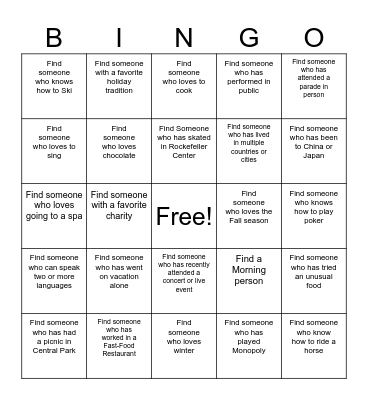 Miscellaneous Topics! Bingo Card