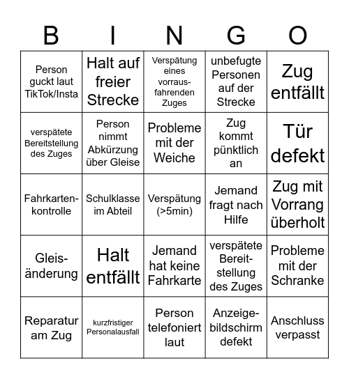 DB-Bingo Card