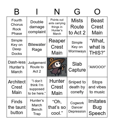 Silksong First Time Bingo Card