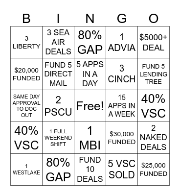 NOVEMBER Bingo Card