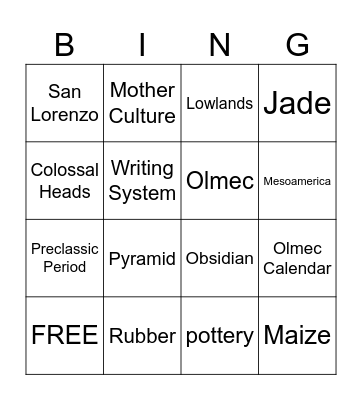 Bingo Card
