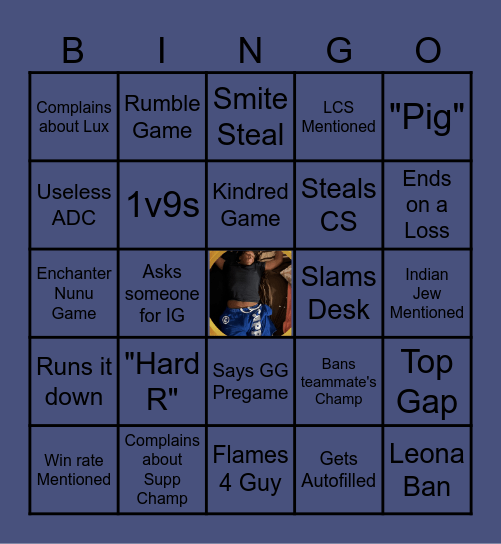 00Jus LoL Bingo Card