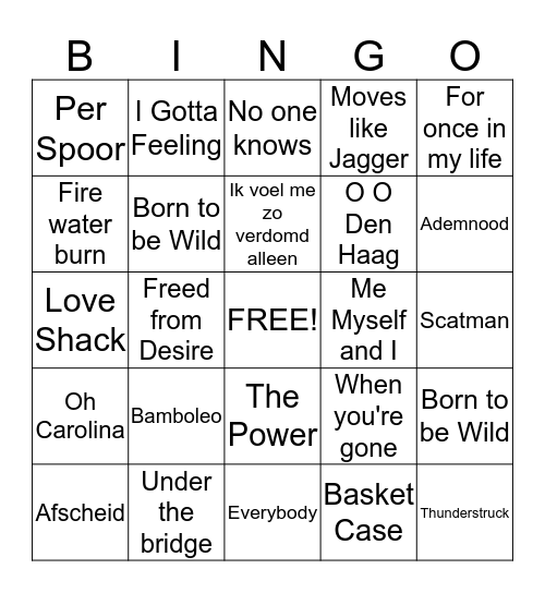 Discobingo2 Ronde1 Bingo Card