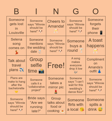 Amanda’s Bach Bingo! Bingo Card