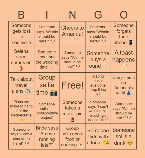 Amanda’s Bach Bingo! Bingo Card