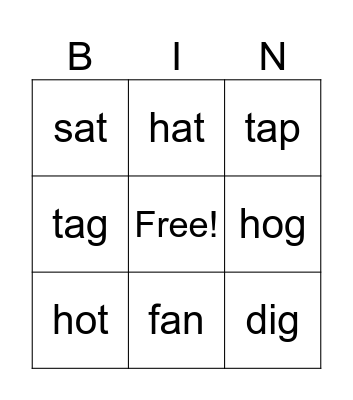Skills 4 Bingo Card