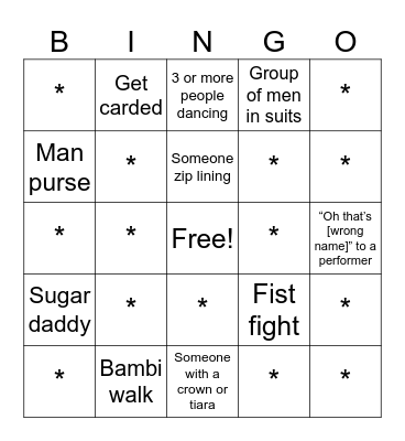 Freemont Bingo Card