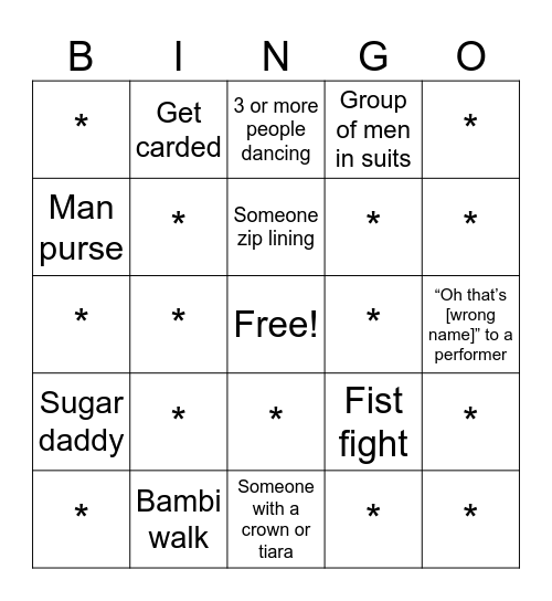 Freemont Bingo Card