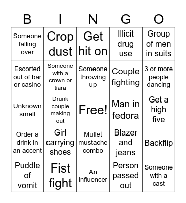 Freemont Bingo Card