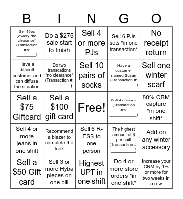 ❆ REITMANS HOLIDAY ❆ Bingo Card