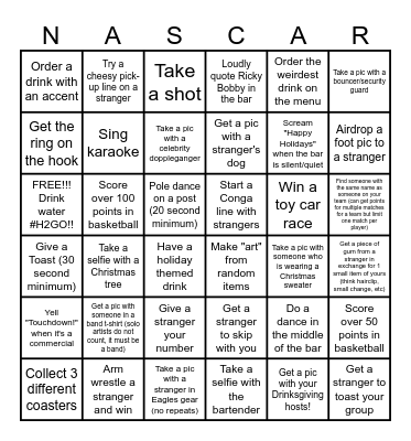 Drinksgiving 2025 Bingo Card