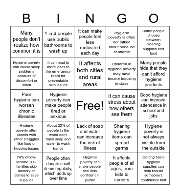 RESOAP BINGO Card