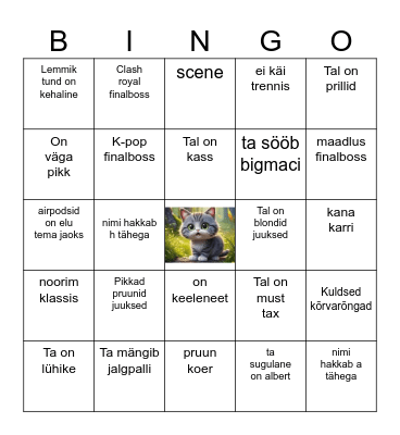 Haily Bingo Card