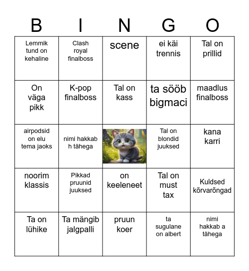 Haily Bingo Card