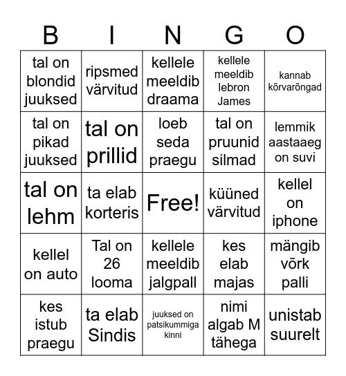 Heete Bingo Card