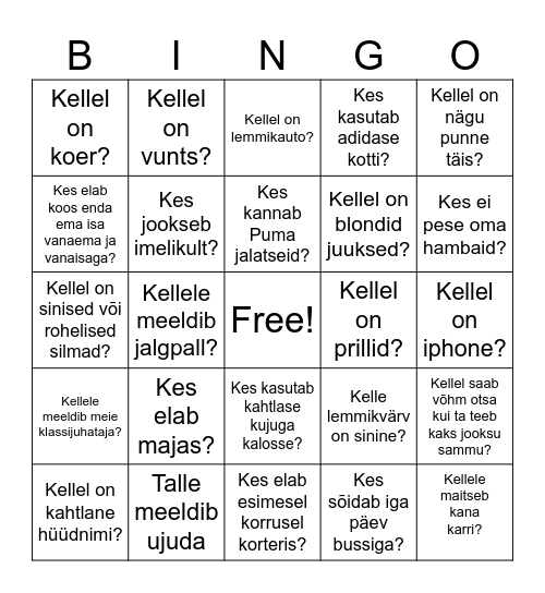 Rico Palmi Bingo Card