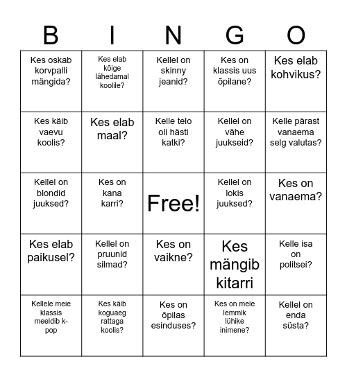Herman Bingo Card